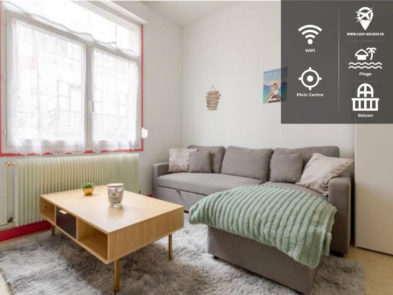 ++++ Central Charmant 70M2 Avec Balcon, Mer A 200 M Et Rue Pietonne A 300 M ++++ Berck Kültér fotó